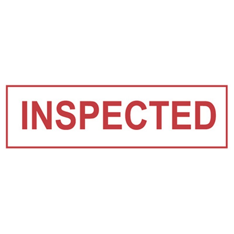 1.9 mil Polypropylene Hot Melt "Inspected" Printed Tape