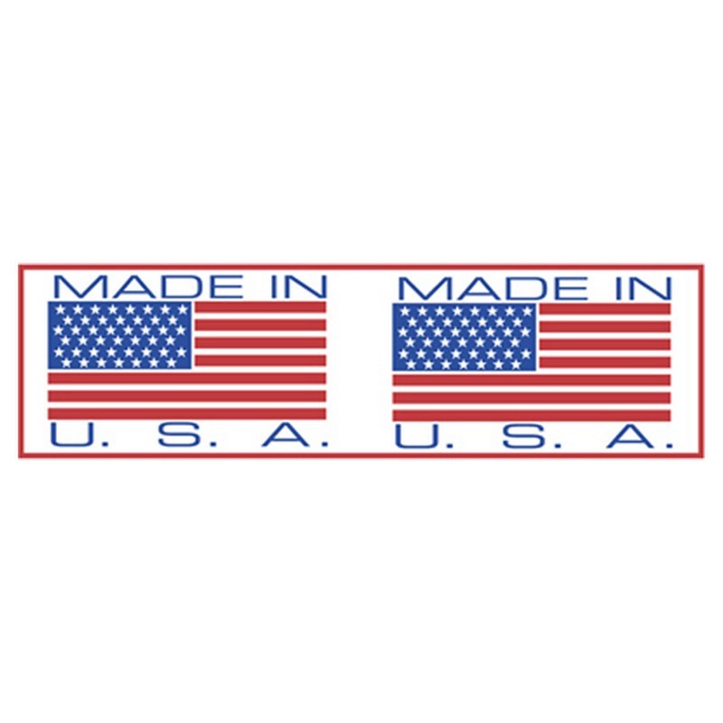 1.9 mil Polypropylene Hot Melt "Made in U.S.A." Printed Tape