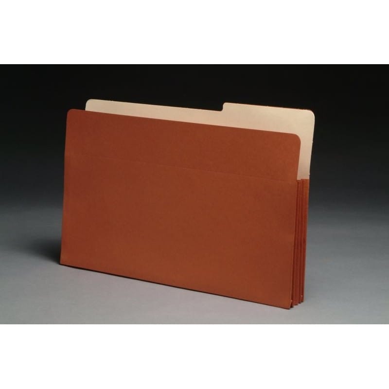 Economy 1/2 Cut TOP TAB Expansion Pockets, Paper Gussets, Legal Size, 3-1/2" Expansion (Carton of 100) - Image 2