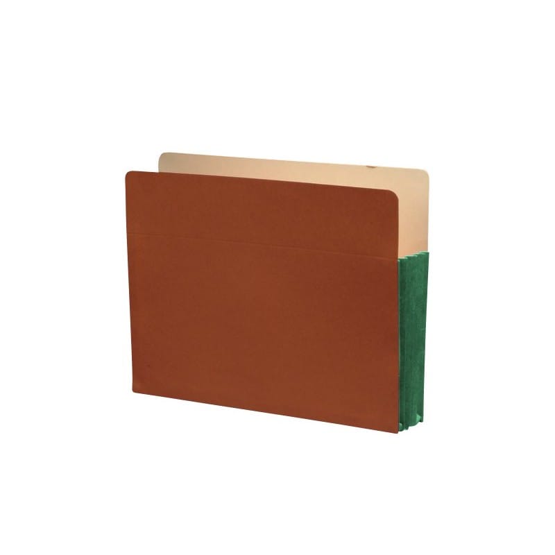 Economy TOP TAB Expansion Pockets, Spring Green Tyvek Gussets, Letter Size, 5-1/4" Expansion (Carton of 100) - Image 2