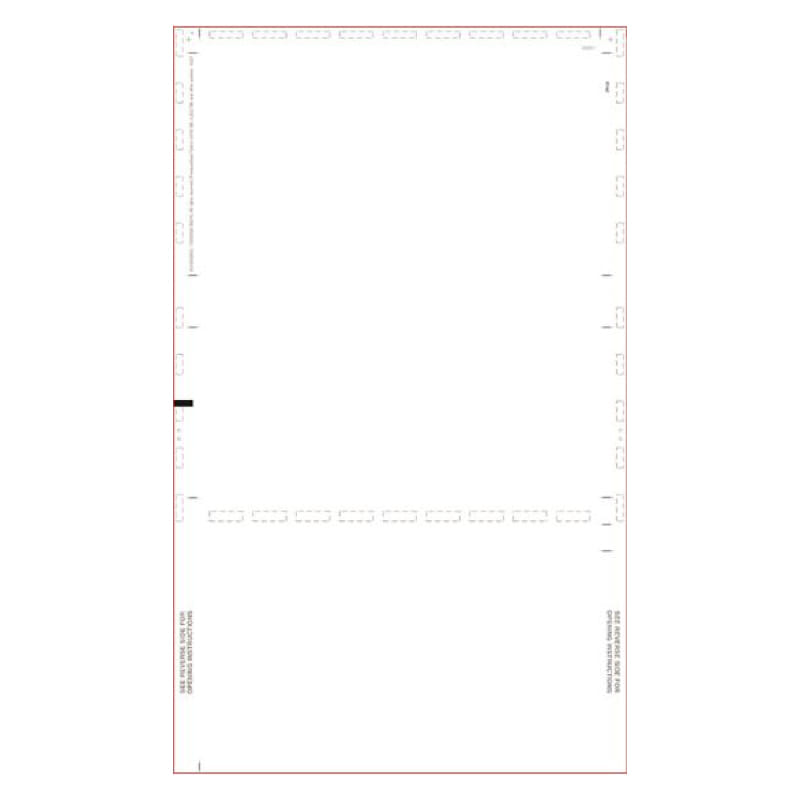 White Pressure Seal Form, without Blockout, Z Fold (Carton of 2,000)