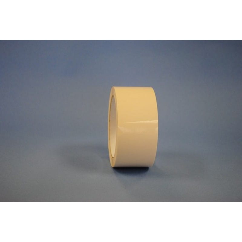 2" x 55 Yd White 2.3 mil Polypropylene Box Sealing Tape with Natural Rubber Adhesive (Case of 36 Rolls) - Image 2