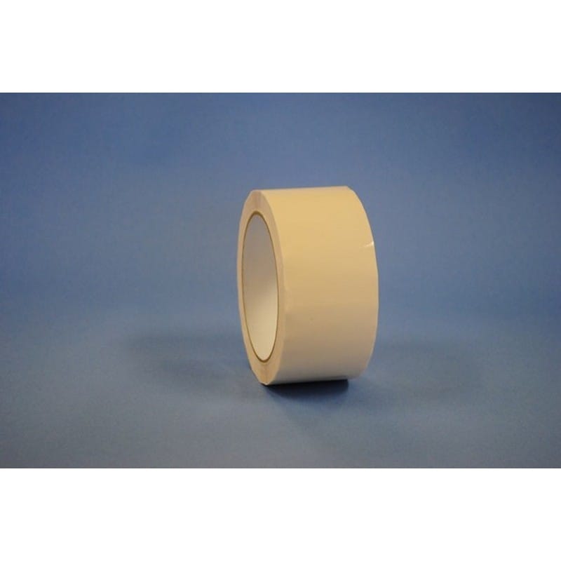 3" x 110 Yd White 2.3 mil Polypropylene Box Sealing Tape with Natural Rubber Adhesive (Case of 24 Rolls)
