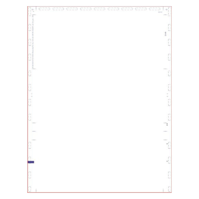 White Pressure Seal Form, with Blockout, C Fold (Carton of 2,000)