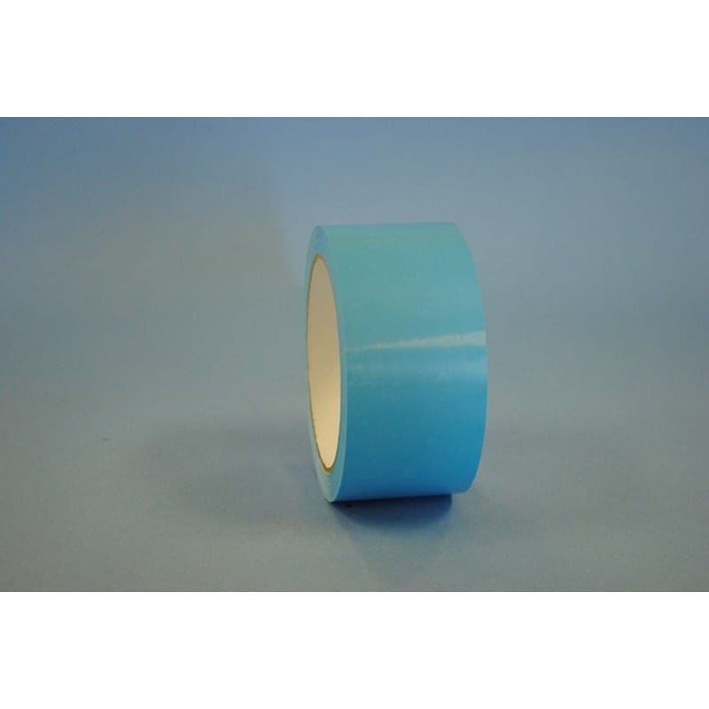 2" x 55 Yd Light Blue 2.2 mil PVC Box Sealing Tape (Case of 36 Rolls) - Image 2