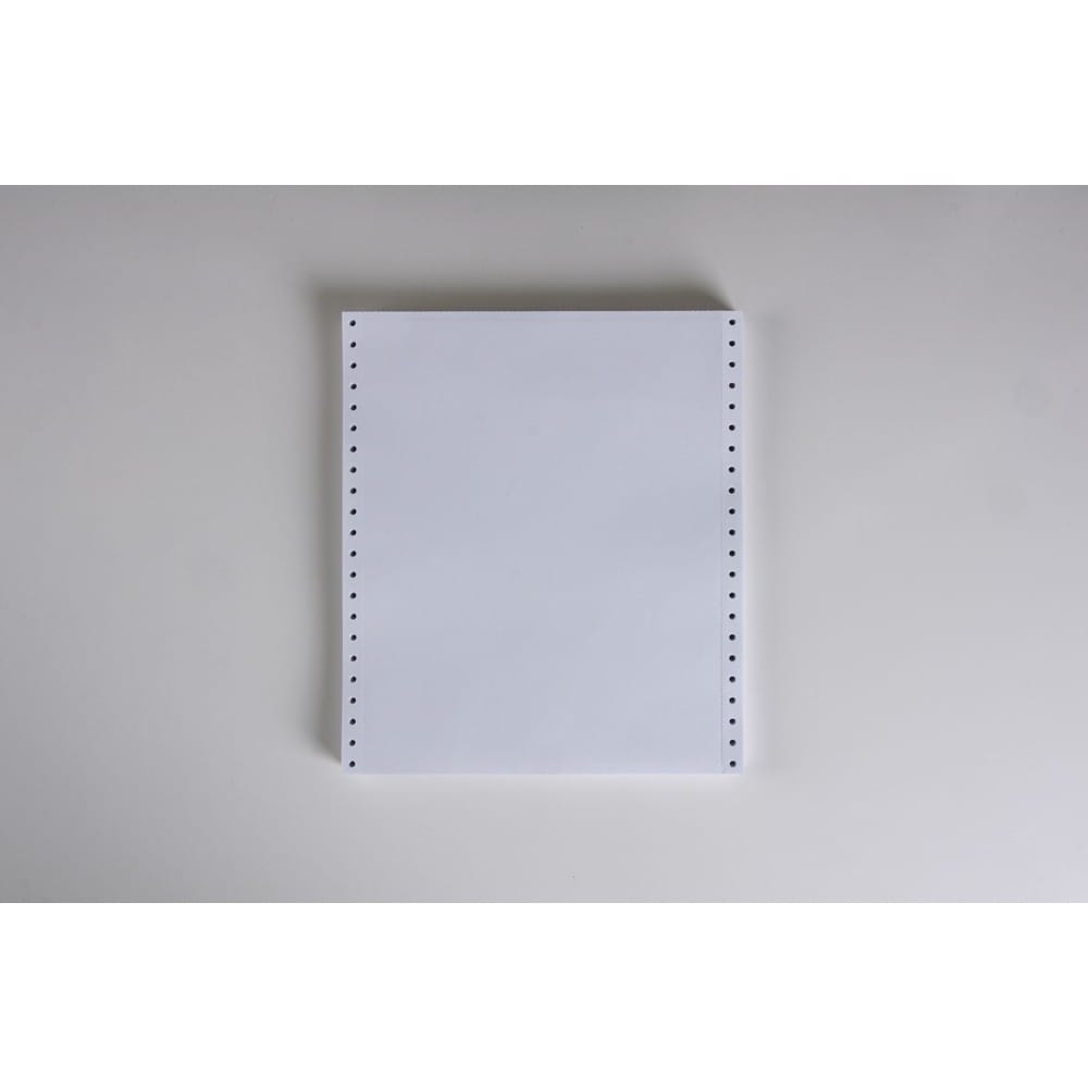 9-1/2" x 11" (W x H) Continuous 20# Computer Paper, Blank (Carton of 2400) - Image 2