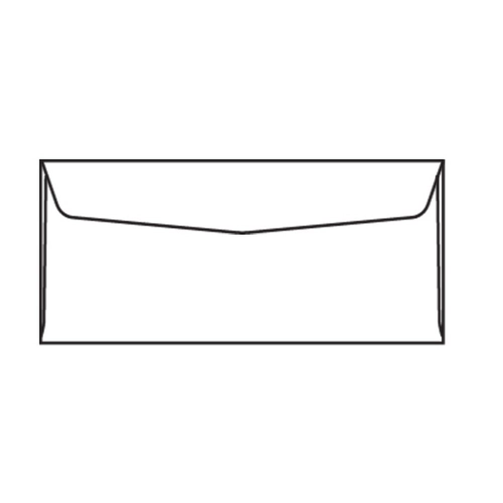 #9 Side Seam Inkjet, 3-7/8" x 8-7/8", White Digi-M, No Window, Flap Down, #10's are Packaged in a Hard Box (Box of 500)
