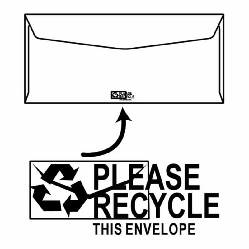 #9 Regular Envelopes, 3-7/8" x 8-7/8", 24#, White, Side Seams, No Window (Box of 500)