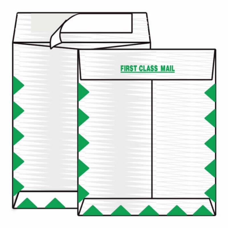 Open End First Class Catalog Envelopes, 10" x 13", 26#, Reinforced Moisture & Tear Resistant Paper, 'First Class Mail' on Face & Flap - Image 2