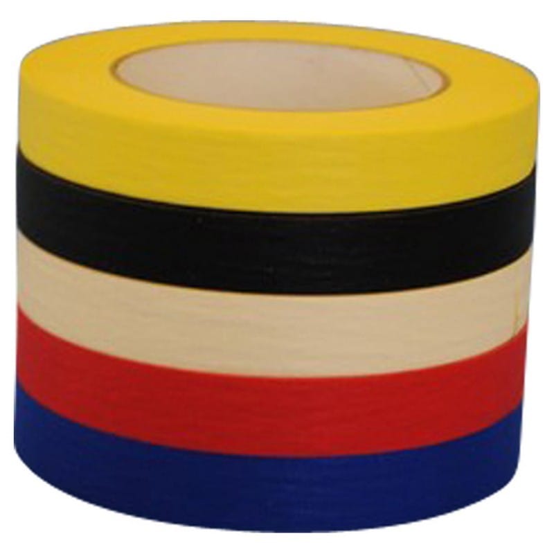 1/2" x 60 Yd Green Colored Crepe Masking Tape (Case of 72 Rolls) - Image 2