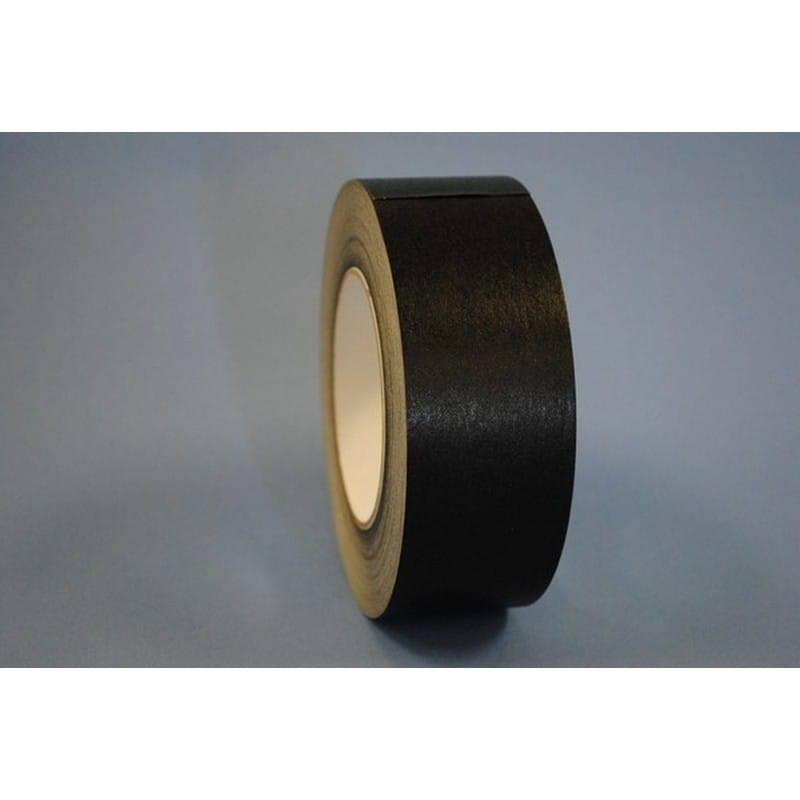 1/4" x 60 Yd Black Colored Kraft Flatback Tape (Case of 144 Rolls)