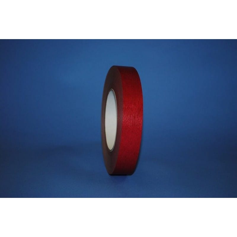 1" x 60 Yd Red Colored Kraft Flatback Tape (Case of 36 Rolls)