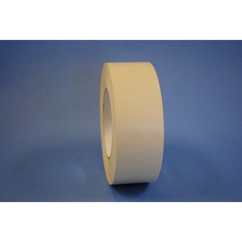 3/8" x 60 Yd White Colored Kraft Flatback Tape (Case of 96 Rolls) - Image 2