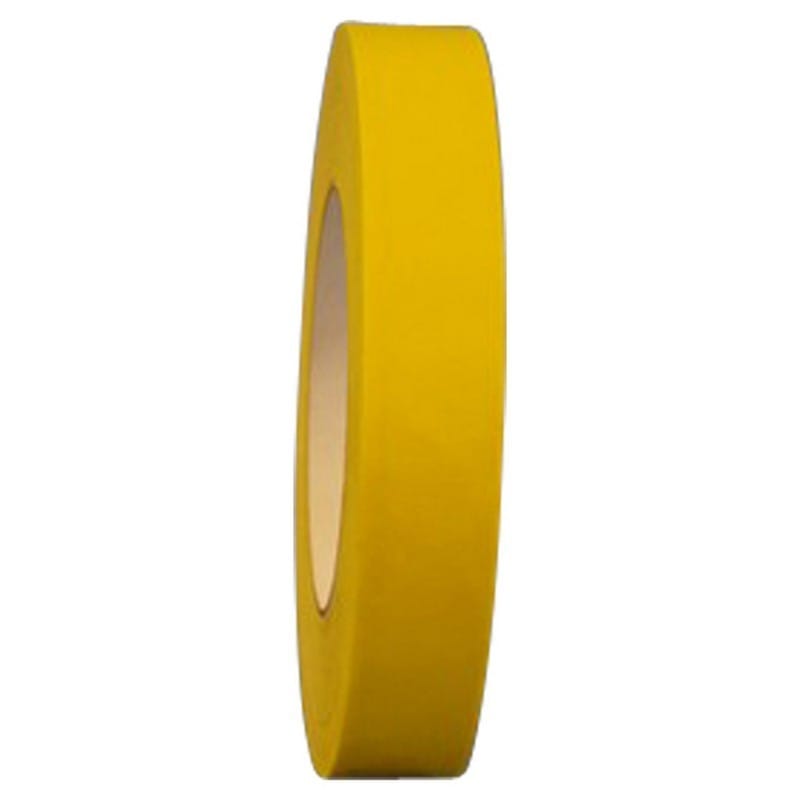 3/8" x 60 Yd Yellow Colored Kraft Flatback Tape (Case of 96 Rolls) - Image 2