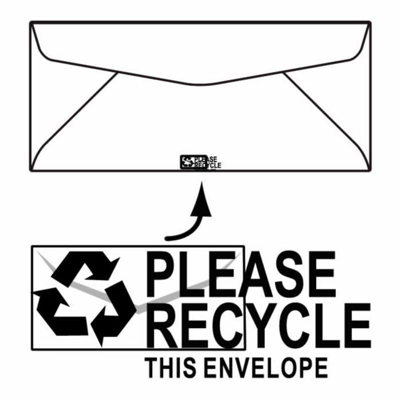#10 Regular Business Envelopes, 4-1/8" x 9-1/2", 24#, White, Diagonal Seam, No Window (Box of 500) - Image 2