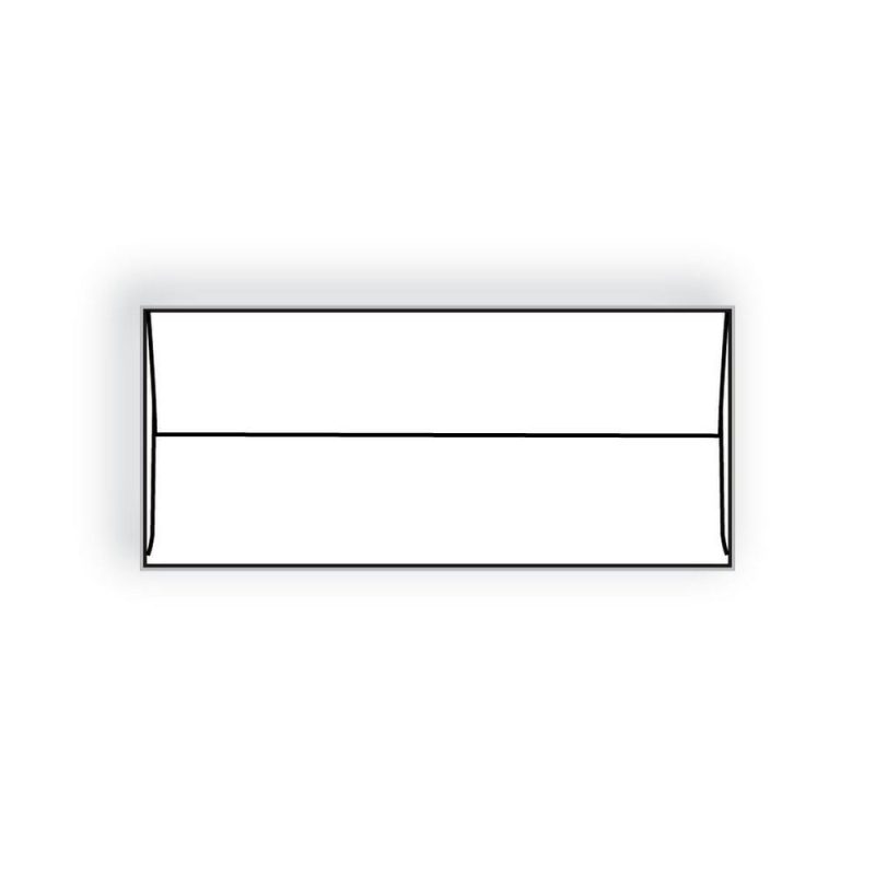#10 Regular Business Envelopes, 4-1/8" X 9-1/2", 24#, White, Side Seam, 2" Square Flap, No Window (Box of 500)