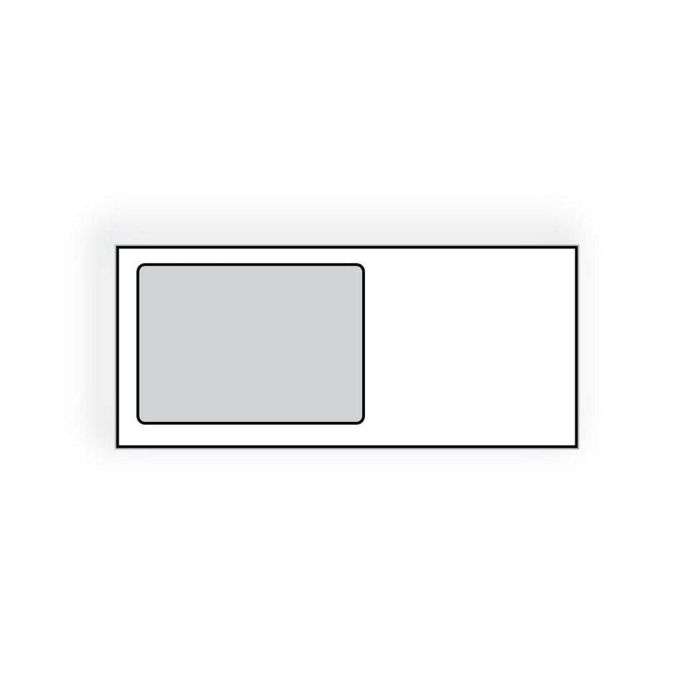 #10 All Purpose Window, White Sulphite (SFI Certified), Poly window, Remoistening Seal, Flap Down (Box of 500)