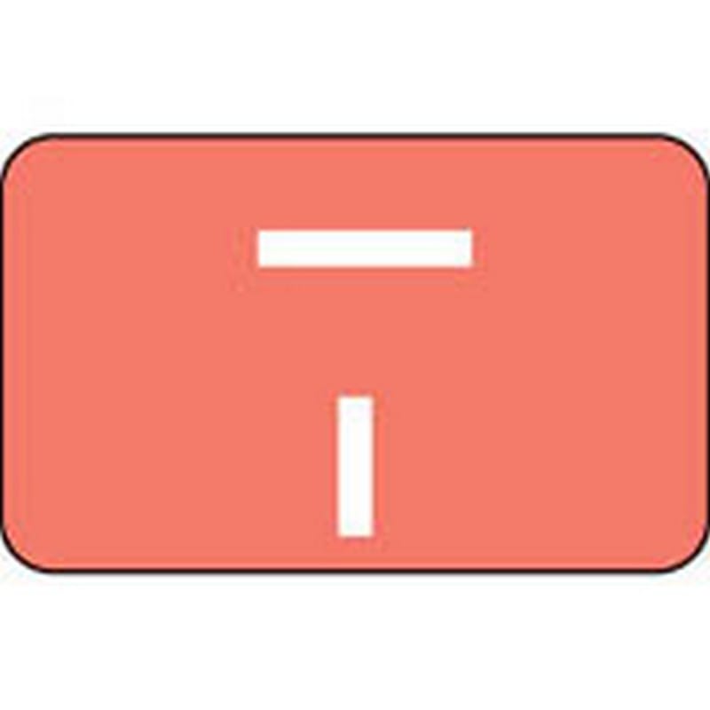 Smead Compatible "I" Labels, Polylaminated Stock, 1" X 1-5/8" Individual Letters - Roll of 250
