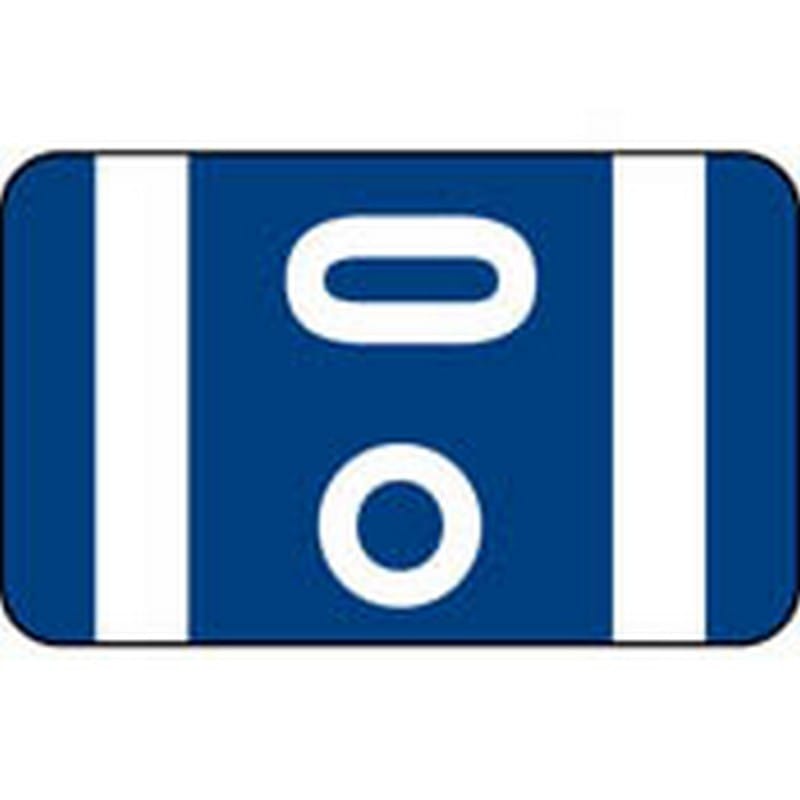 Smead Compatible "O" Labels, Polylaminated Stock, 1" X 1-5/8" Individual Letters - Roll of 250