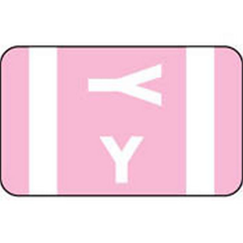 Smead Compatible "Y" Labels, Polylaminated Stock, 1" X 1-5/8" Individual Letters - Roll of 250
