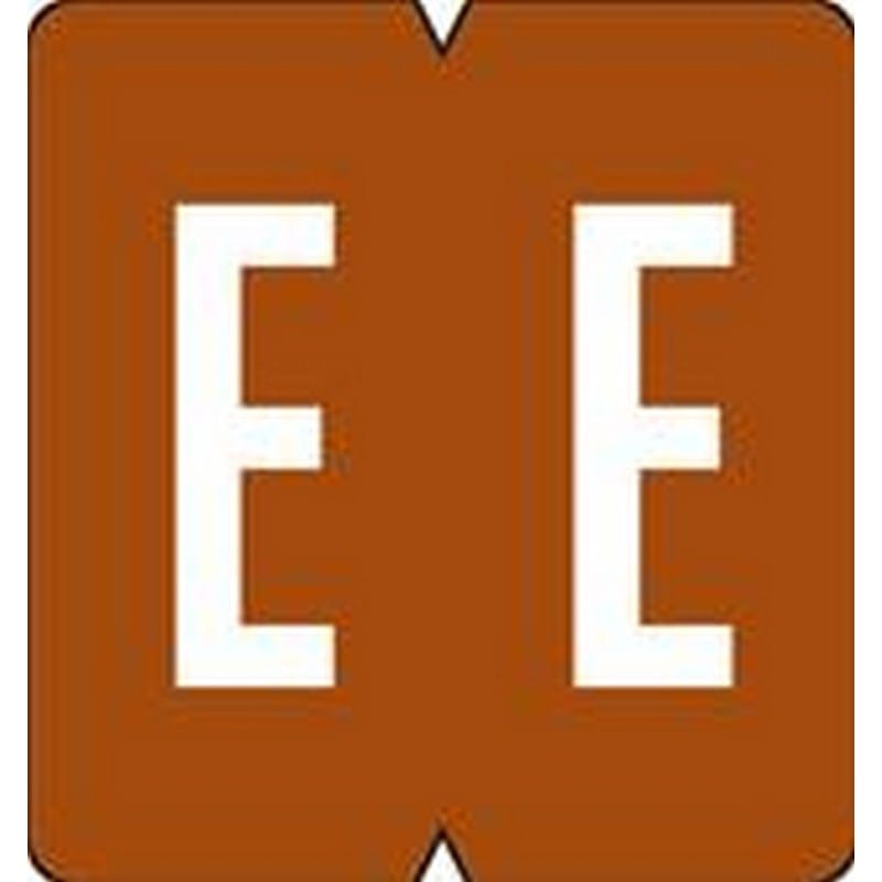 GBS/VRE Compatible "E" Labels, Polylaminated Stock, 1-1/4" X 1-5/16" Individual Letters - Roll of 500