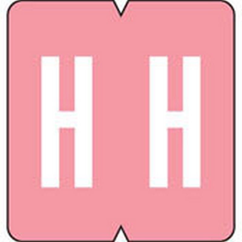 GBS/VRE Compatible "H" Labels, Polylaminated Stock, 1-1/4" X 1-5/16" Individual Letters - Roll of 500