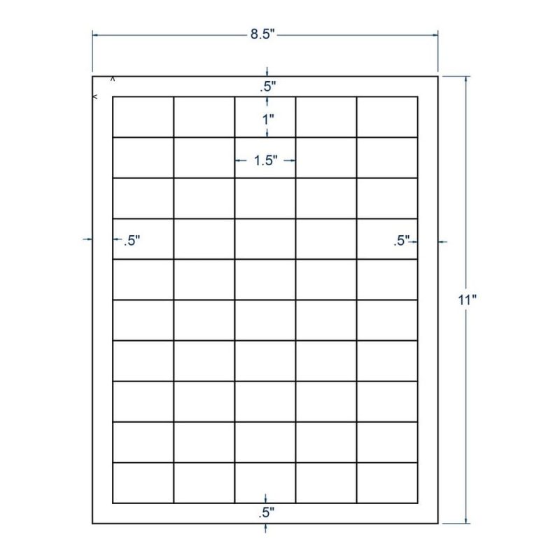 Rectangular Laser Labels