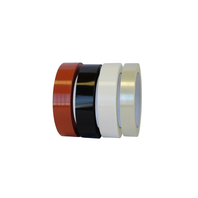 1" x 60 Yd Black 85# MOPP Strapping Tape (Case of 72 Rolls)