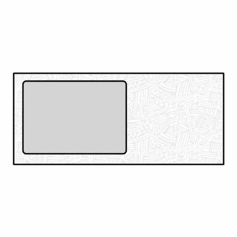#10 All Purpose Poly Window Envelopes, 4-1/8" x 9-1/2", 24#, White, Side Seams, Black Wesco Inside Tint (Box of 500) - Image 2