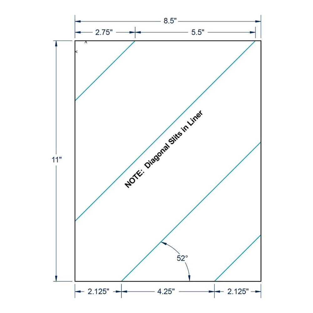 8.5" x 11" White Inkjet / Laser Labels, 1 label per Sheet (1,000 Sheets per Carton) - Image 2