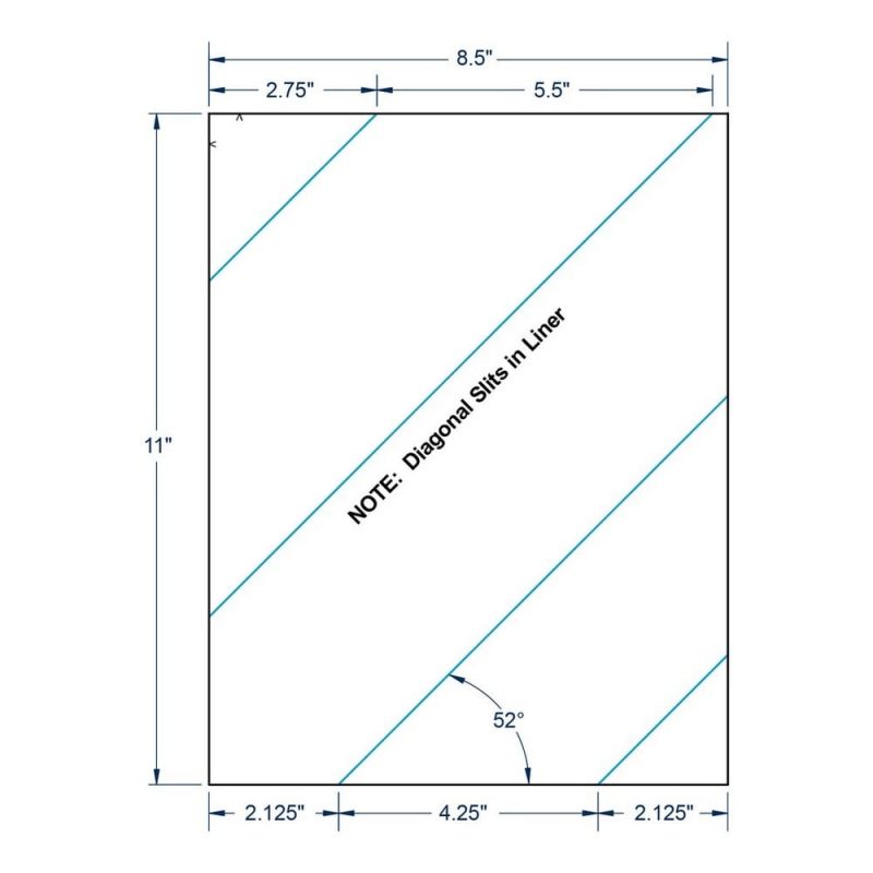 8.5" x 11" White Inkjet / Laser Labels, 1 label per Sheet (1,000 Sheets per Carton)