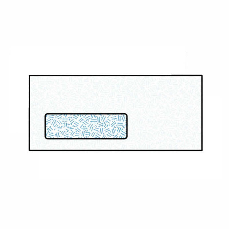 #10 Digi-Clear Window Envelopes, 4-1/8" x 9-1/2", 24#, Black Confetti Tint, White, Laser Compatible (Box of 500)