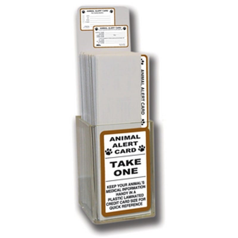Animal Alert Card Display with Label and Placard (1 per Box)