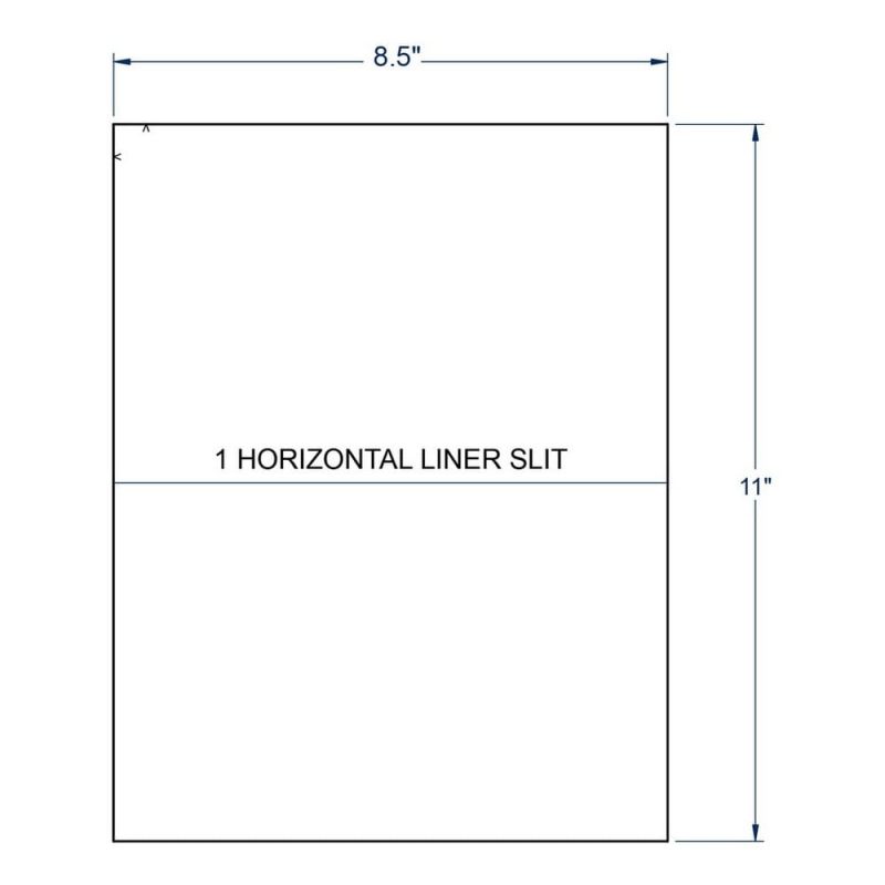 8.5" x 11" Clear Matte, 1 label per Sheet (100 Sheets per Carton)