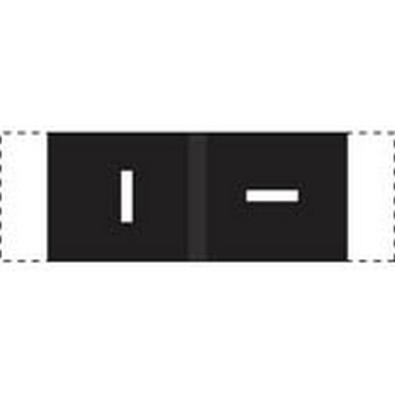 Col R Tab Compatible "I" Labels, Polylaminated Stock, 1/2 " X 1-1/2" Individual Letters - 100 per Pack