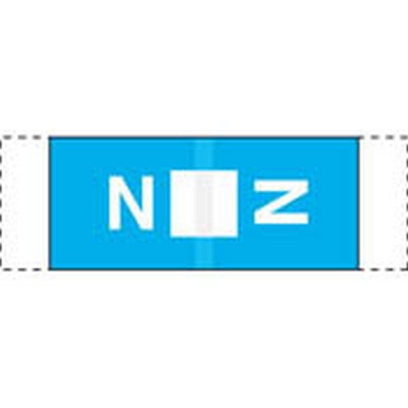 Col R Tab Compatible "N" Labels, Polylaminated Stock, 1/2 " X 1-1/2" Individual Letters - 100 per Pack