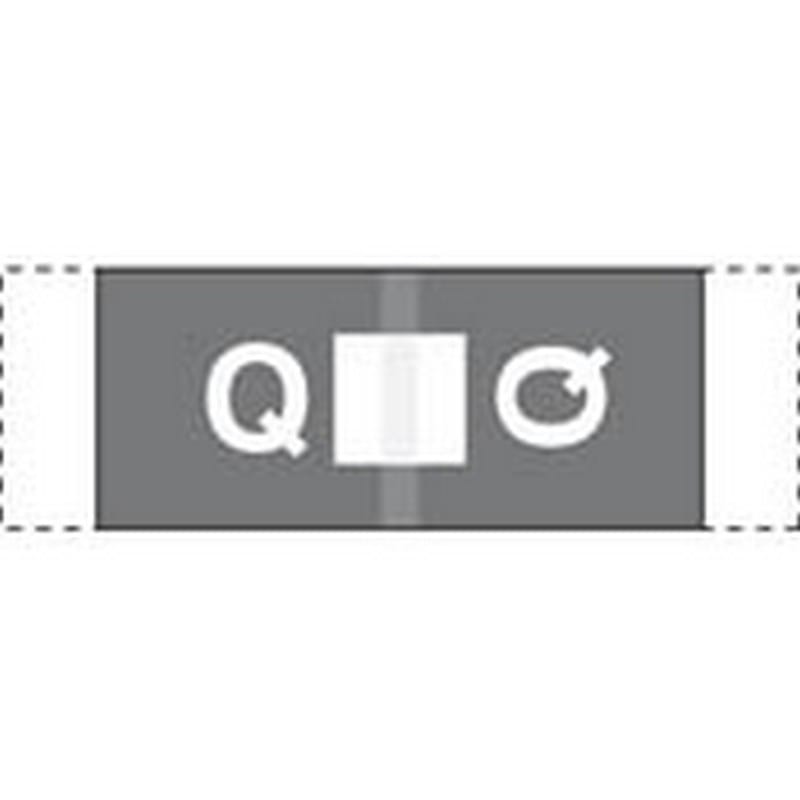 Col R Tab Compatible "Q" Labels, Polylaminated Stock, 1/2 " X 1-1/2" Individual Letters - 100 per Pack