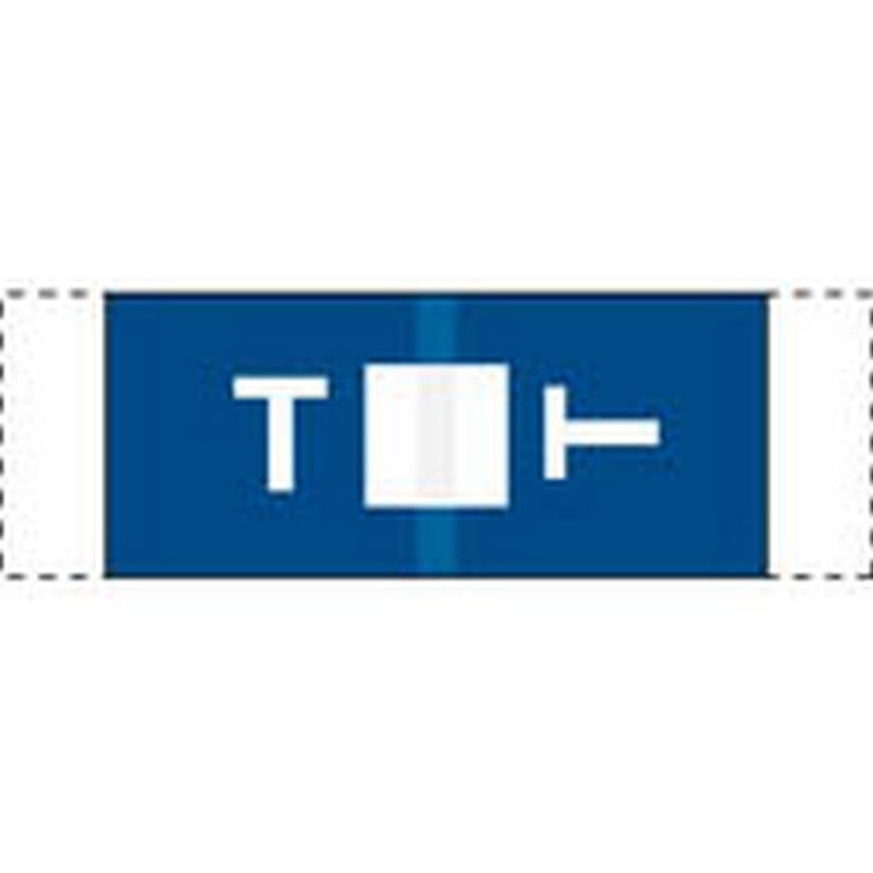 Col R Tab Compatible "T" Labels, Polylaminated Stock, 1/2 " X 1-1/2" Individual Letters - 100 per Pack