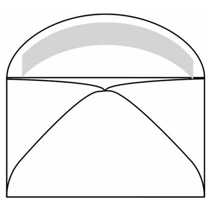 #2, Open Side Pay Envelope, 2-1/2" x 4-1/4", 20#, White, Diagonal Seams, Remoistening Seal (Box of 500)