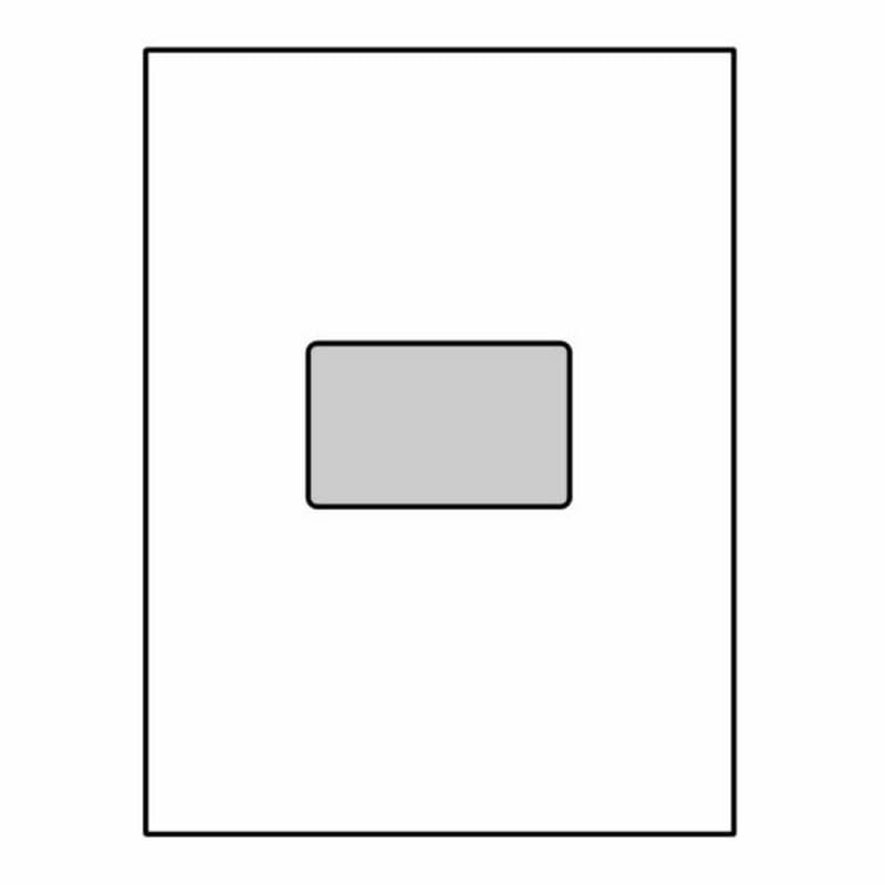 Poly Window Open End Catalog Envelopes, 9" x 12", 28#, White, Center Seam (Box of 500) - Image 2