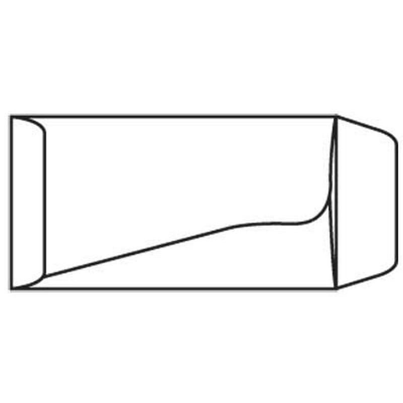 Open End Bank Deposit Envelopes, 3-3/4" x 7", 24#, Drive-In Teller with Ungummed Flap, White, Double Pocket (Box of 500)
