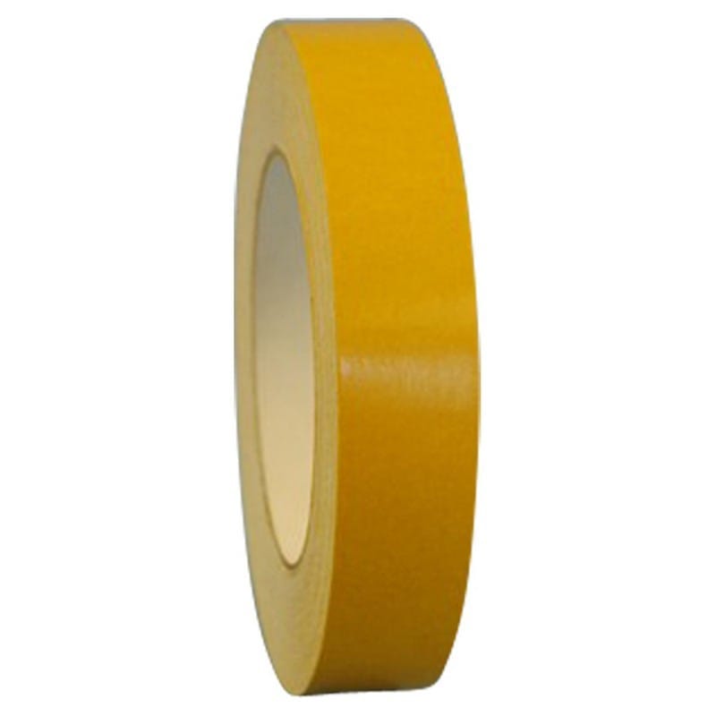 1" x 25 Yd Double Coated Cloth Tape with Paper Liner (Case of 36 Rolls)