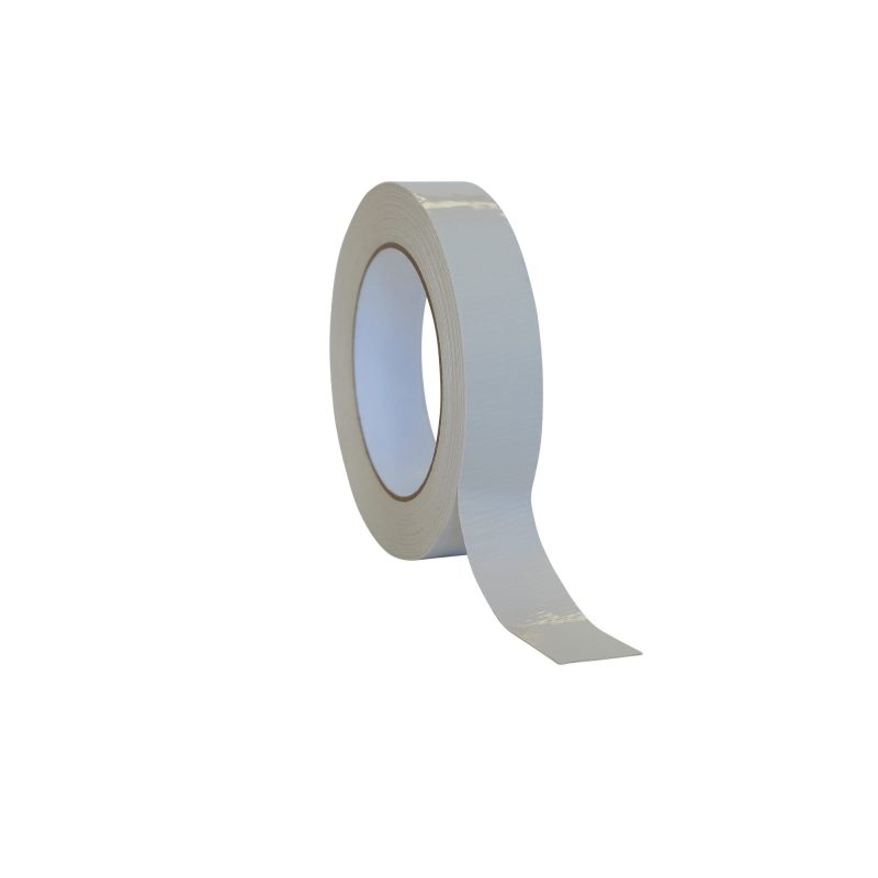 3/8" x 25 Yd Double Coated Cloth Tape with Poly Liner (Case of 96 Rolls)