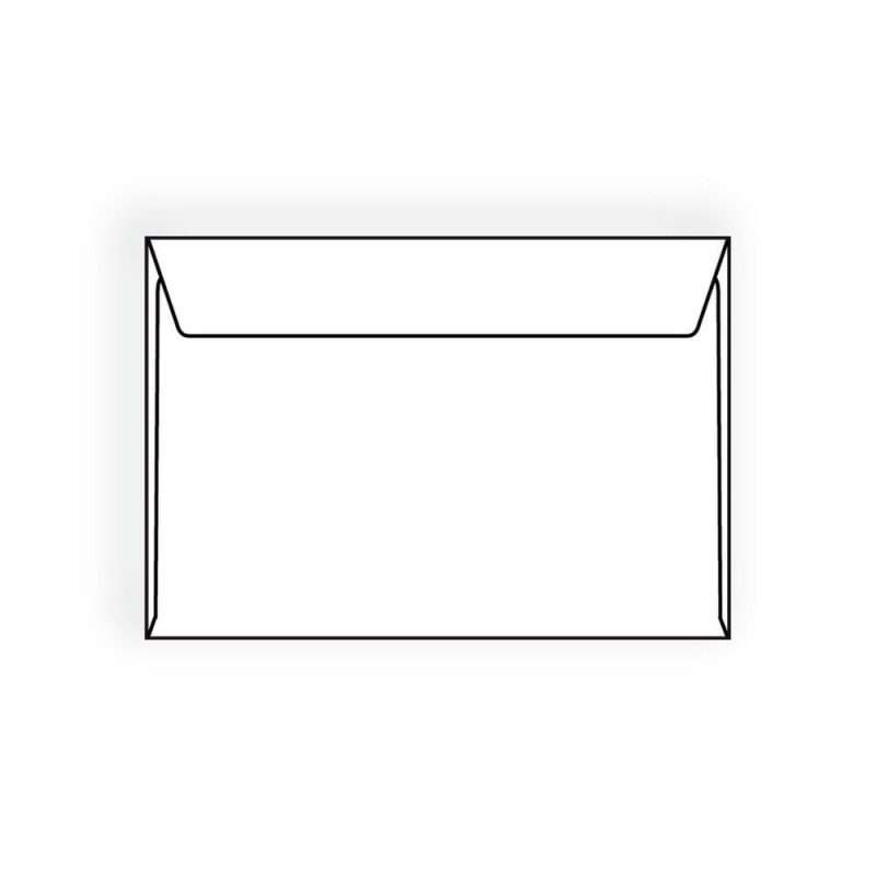 Open Side Booklet Envelopes, 6-1/2" x 9-1/2", 28#, White (92% Brightness), Vellum Finish, Side Seams Under (Box of 500)