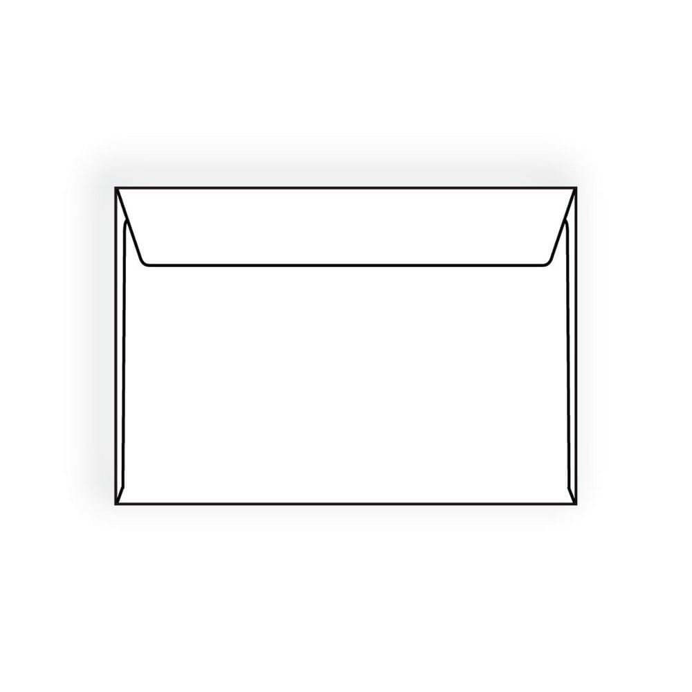 Open Side Booklet Envelopes, 6-1/2" x 9-1/2", 28#, White (92% Brightness), Vellum Finish, Side Seams Under (Box of 500)
