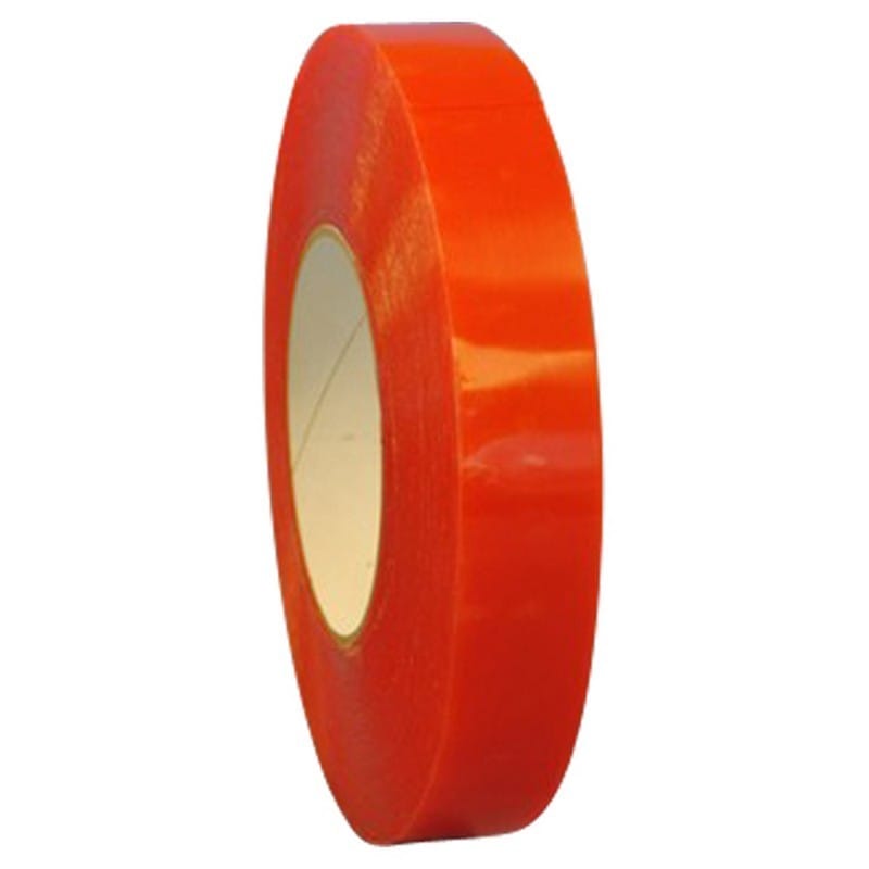 1/4" x 60 Yd Red Translucent Liner Double Coated Polyester Tape (Case of 144 Rolls) - Image 2