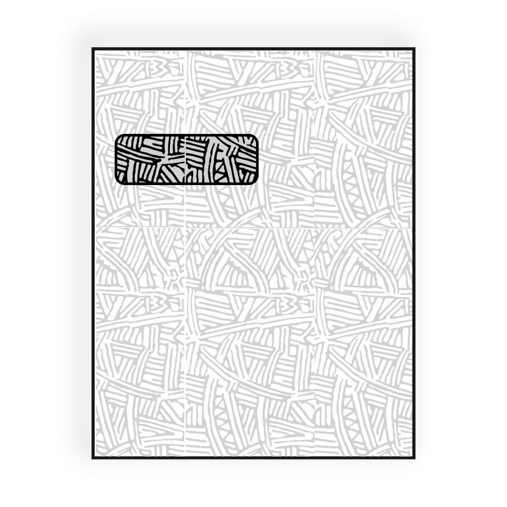 Open End Catalog Envelopes, 9" x 12", 28#, White (92% Brightness), Black Wesco Inside Tint, Poly Window (Box of 500)