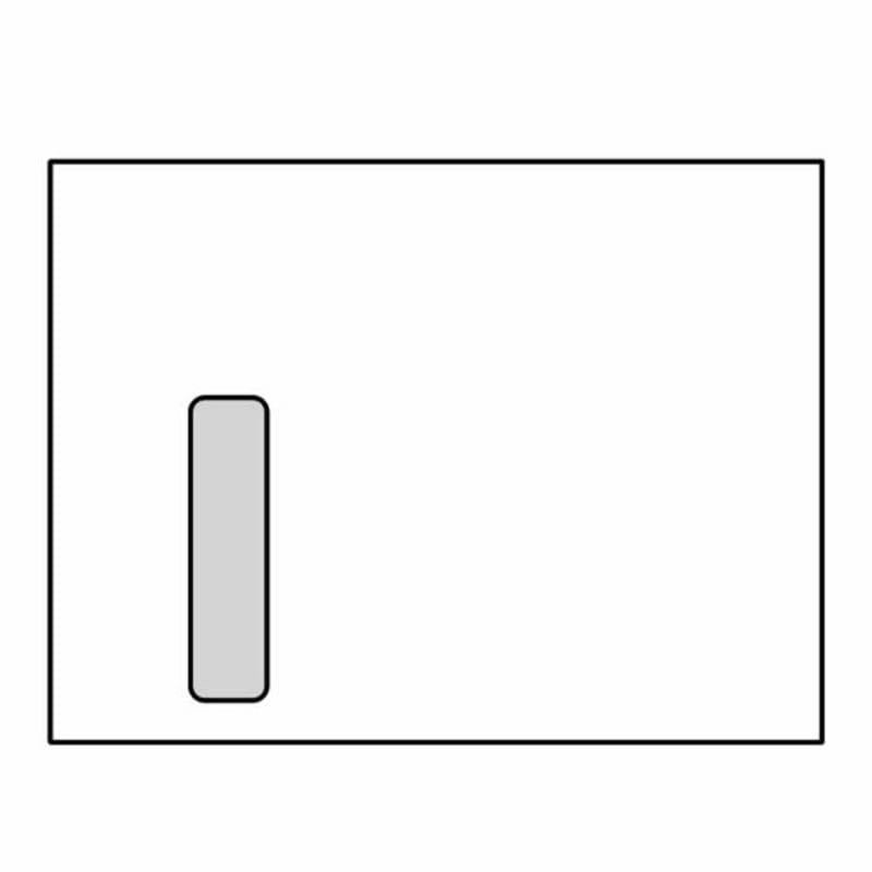 Digi-Clear Window Booklet Envelopes, 9" x 12", 28#, Vertical Window, White, Laser Compatible (Box of 500)
