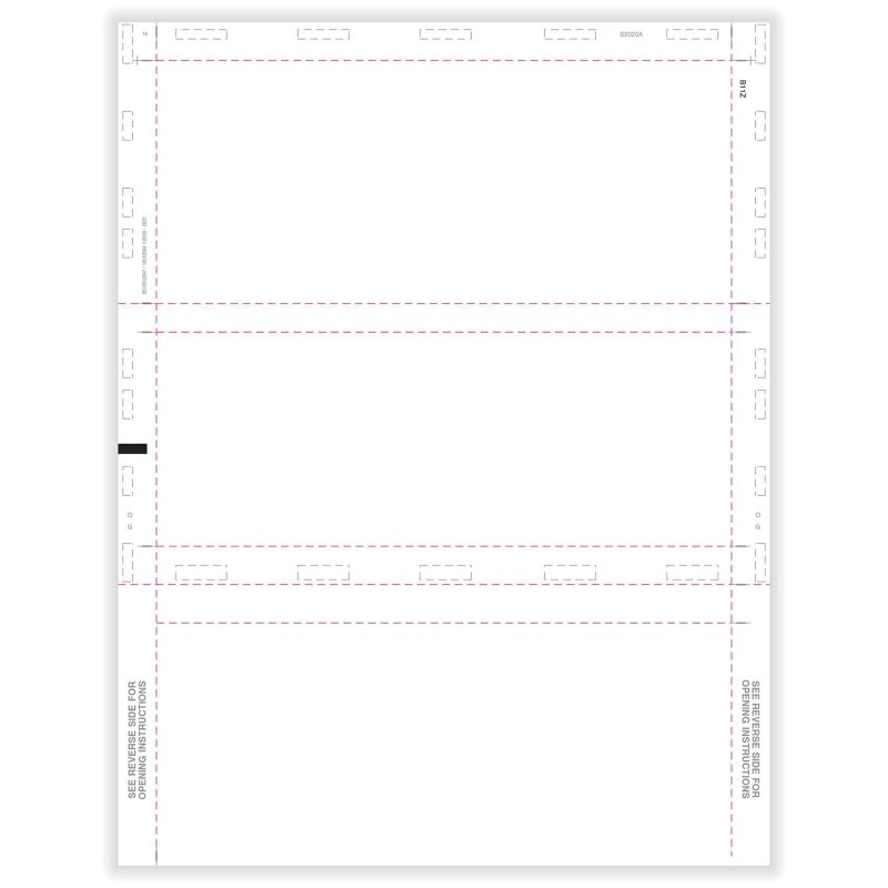 TFP 11" Blank 1099 3-Up Horizontal – Z-Fold - Pack of 500