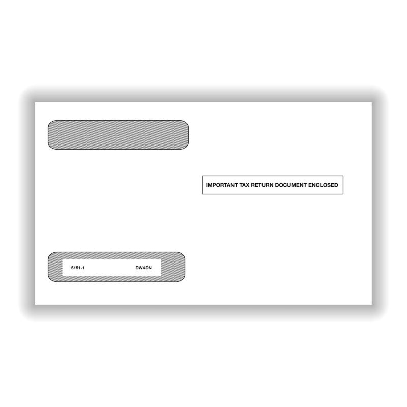 DW Envelope - W-2 4-Up Horizontal (5218), Gum-Seal, Pack of 50